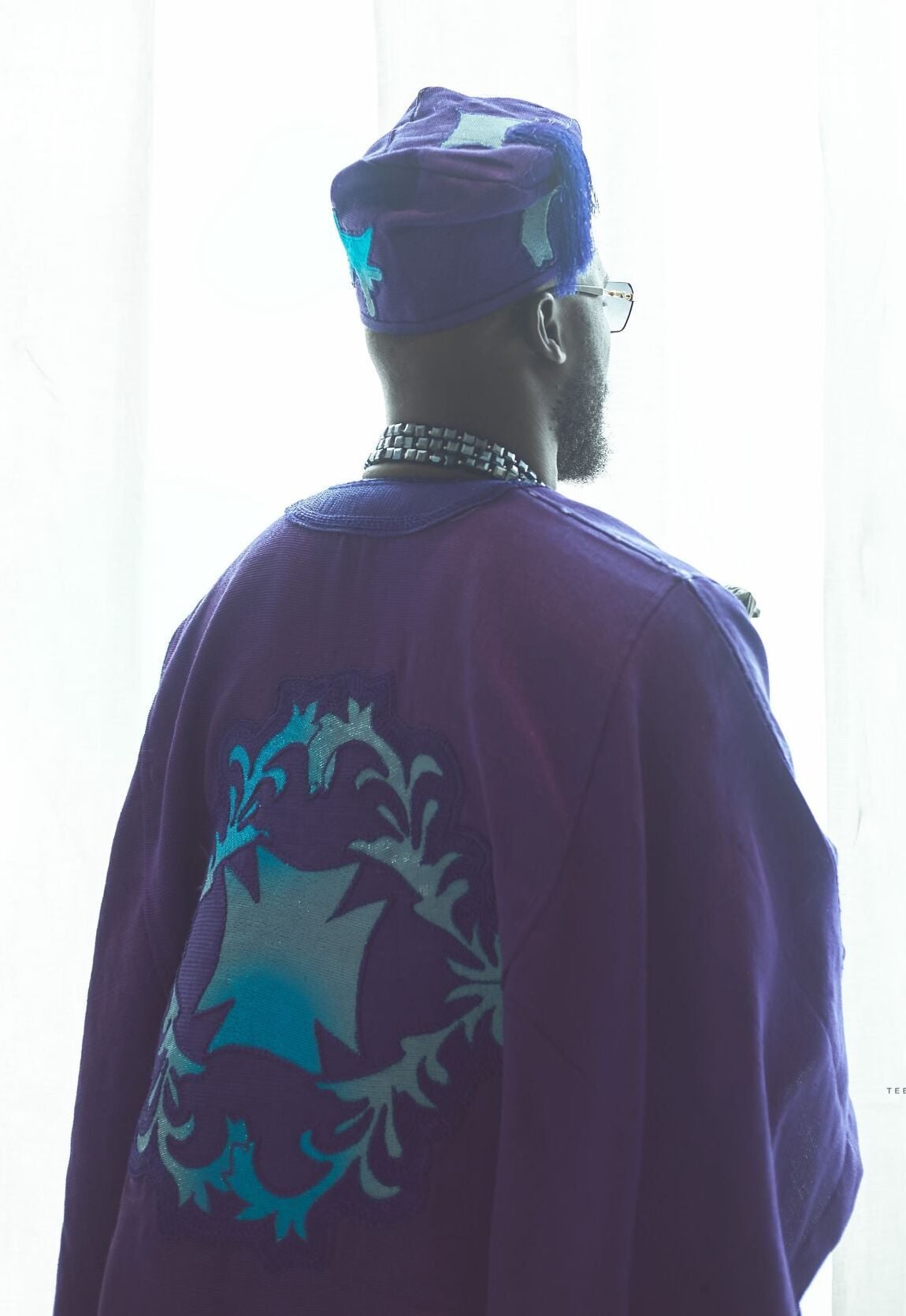 Agbada Royal Purple and Blue