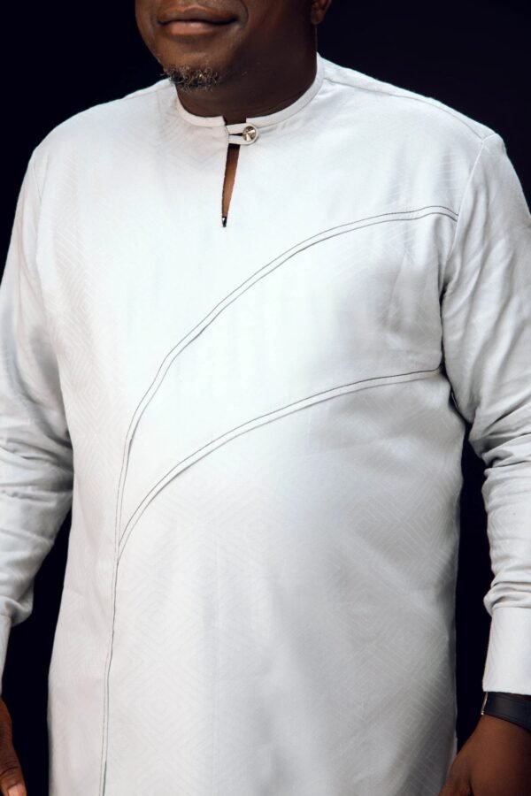 Long sleeve Kaftan In White