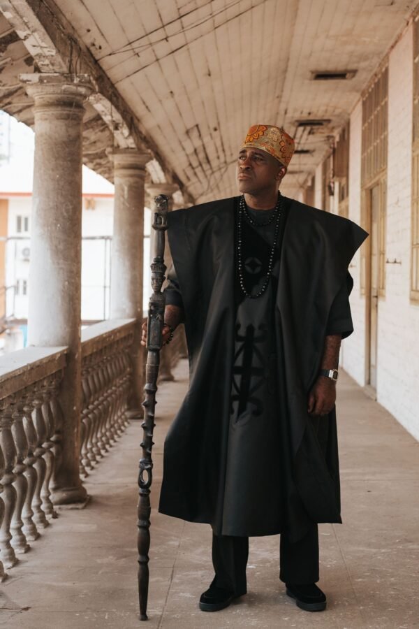 Luxury Agbada In Black