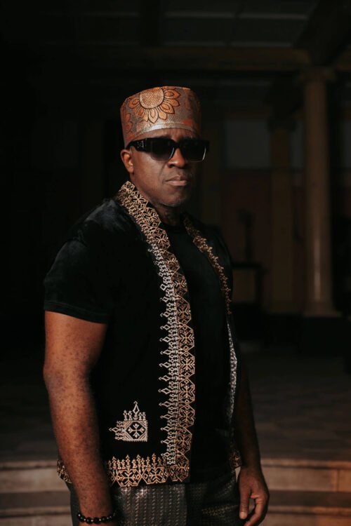 Rooted and Refined Black Dashiki Style With Gold Embroidery